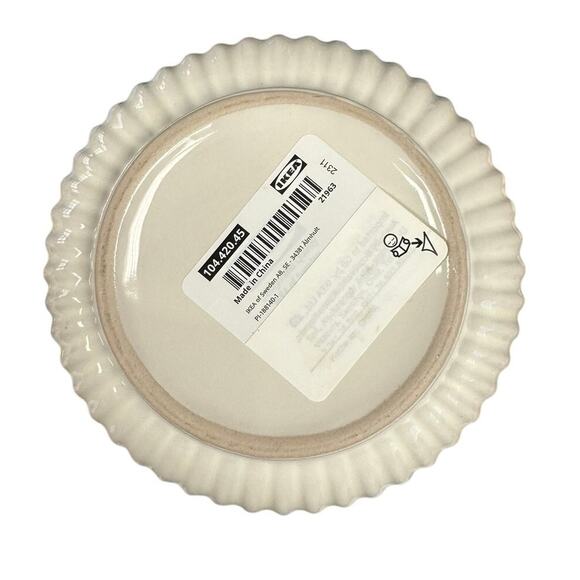 IKEA / Stilren Vase / Ceramic Ribbed Cylinder Vase / White / NWT - Picture 3 of 3